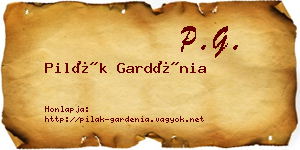 Pilák Gardénia névjegykártya